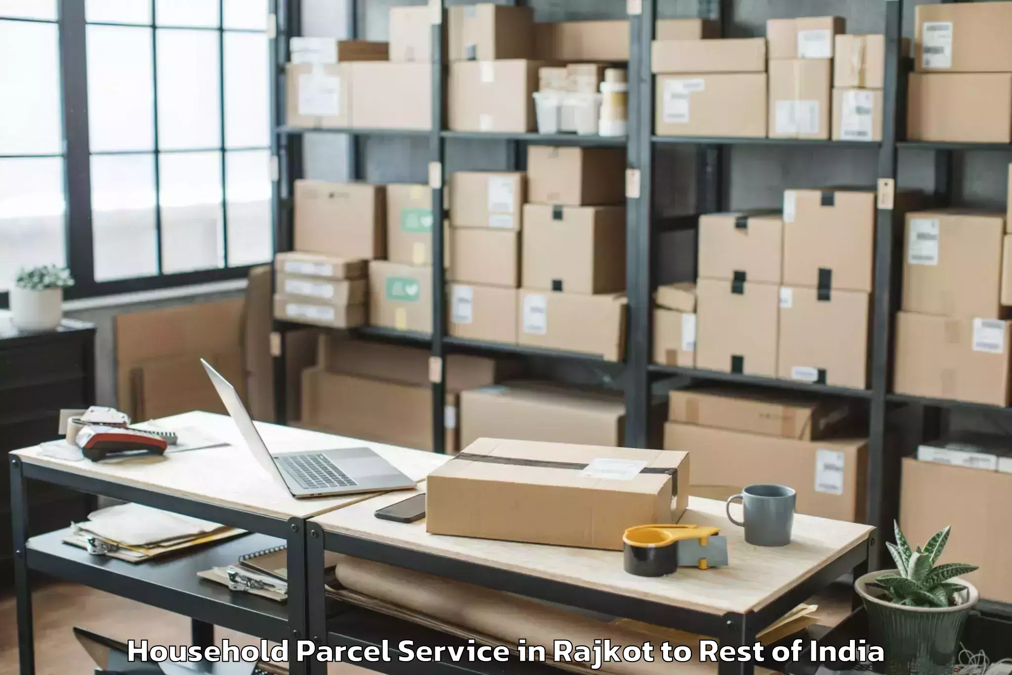 Reliable Rajkot to Rajauri Household Parcel